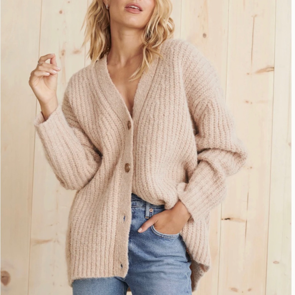 Jenni Kayne Cocoon Cardigan Taupe - NWT!